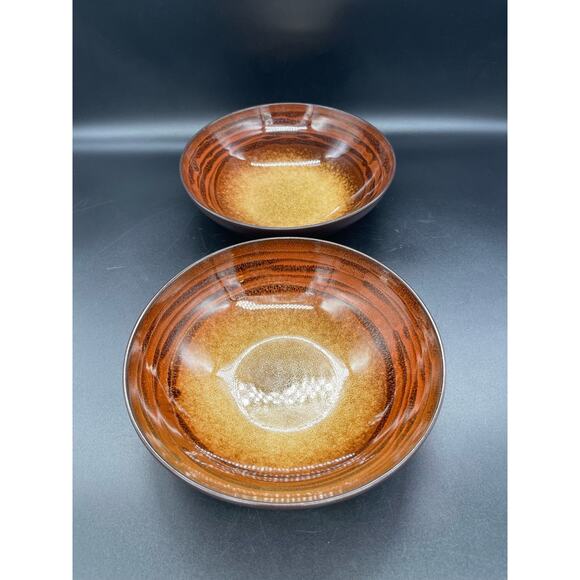 Roscher Oak Hill Stoneware Set of 2 Soup Bowls 7.75" - Picture 4 of 7